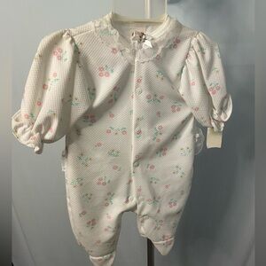 VTG NWT Floral playskool girls One‎ Piece 0-3 months